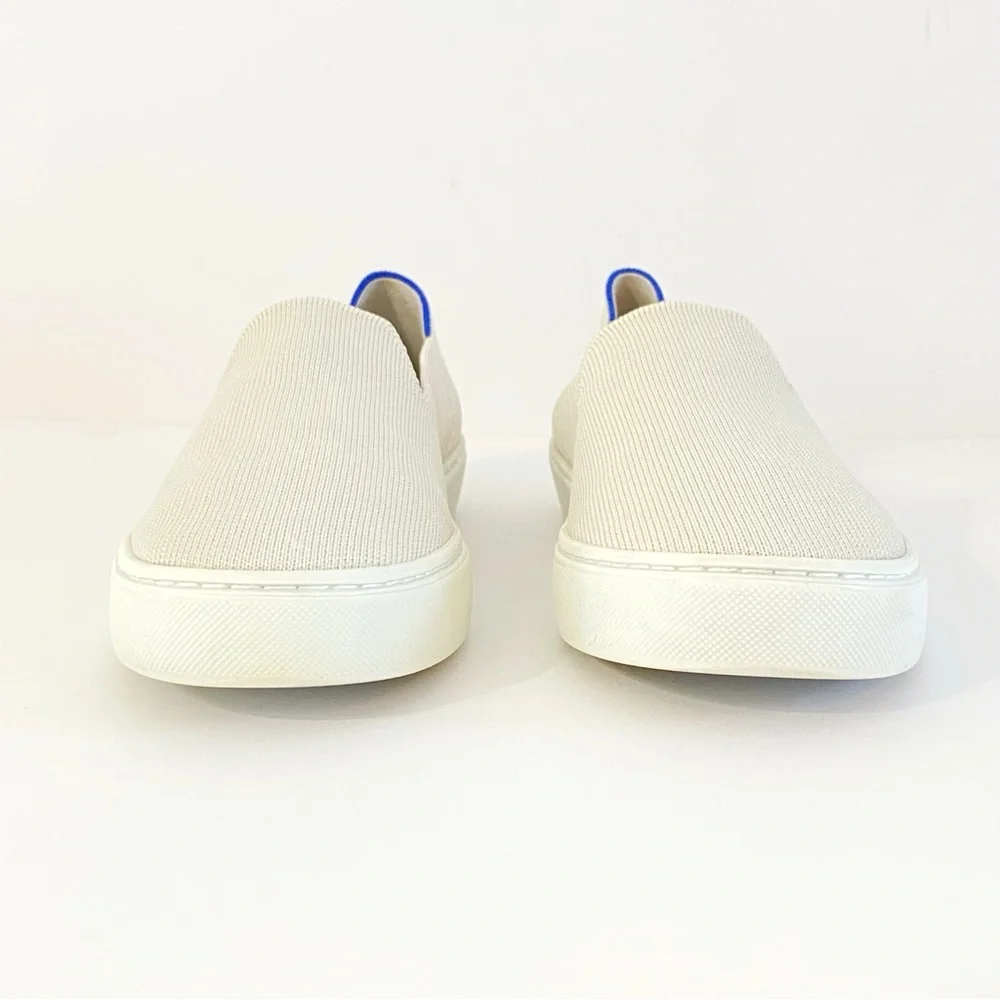 ROTHY’S CREAM TAN SAND THE ORIGINAL SLIP ON KNIT SNEAKER - Picture 5 of 12